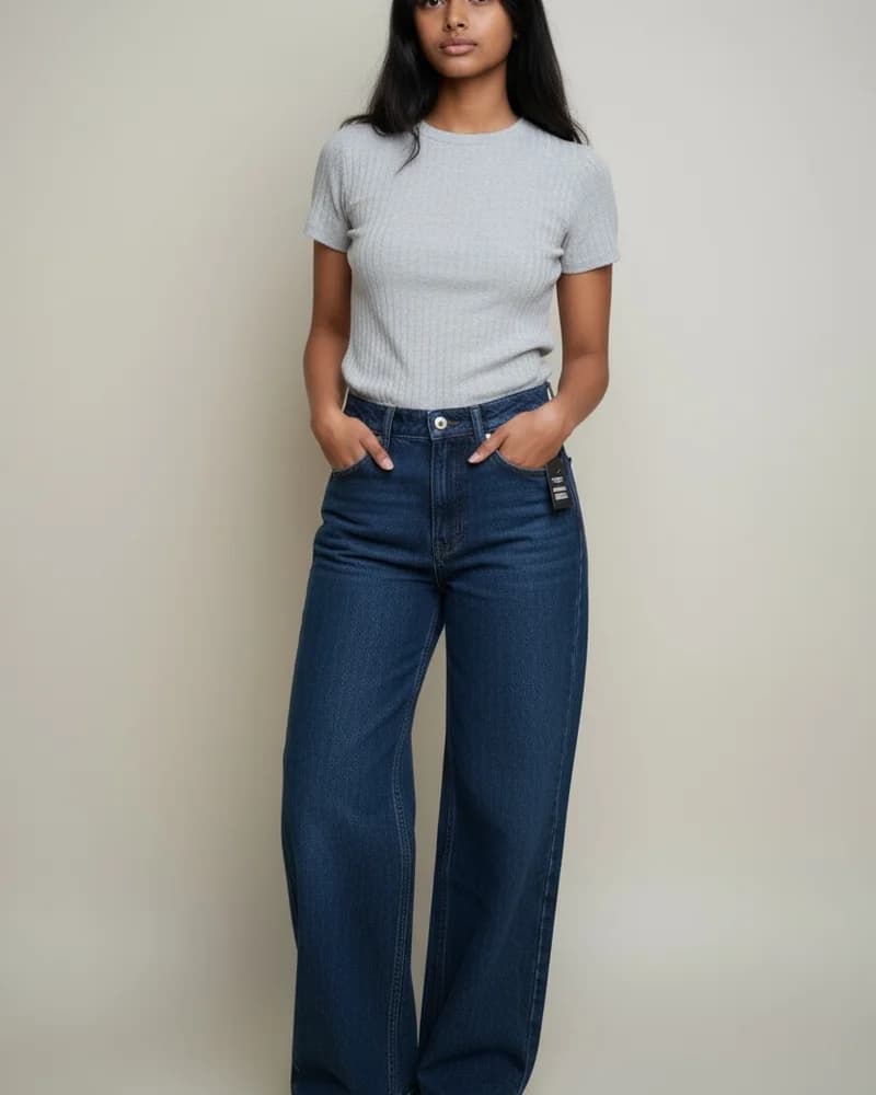 Retro Bell Bottom Jeans - Dark Wash